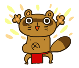 FUNDOSHI**Raccoon sticker #2265120