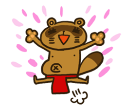 FUNDOSHI**Raccoon sticker #2265121