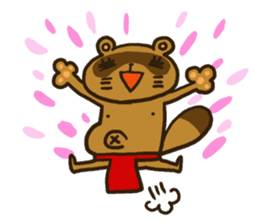 FUNDOSHI**Raccoon sticker #2265121