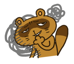 FUNDOSHI**Raccoon sticker #2265125