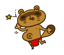 FUNDOSHI**Raccoon sticker #2265132