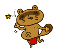 FUNDOSHI**Raccoon sticker #2265132