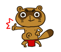 FUNDOSHI**Raccoon sticker #2265133