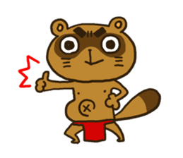 FUNDOSHI**Raccoon sticker #2265133