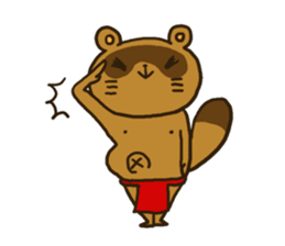 FUNDOSHI**Raccoon sticker #2265134