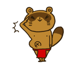 FUNDOSHI**Raccoon sticker #2265134