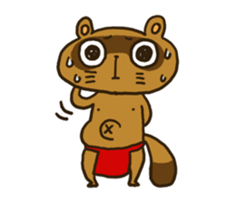 FUNDOSHI**Raccoon sticker #2265138