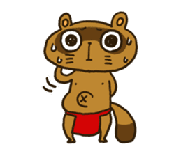 FUNDOSHI**Raccoon sticker #2265138