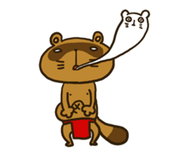 FUNDOSHI**Raccoon sticker #2265139