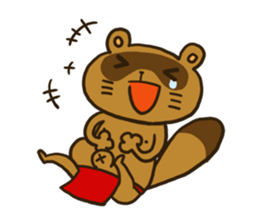 FUNDOSHI**Raccoon sticker #2265145