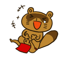 FUNDOSHI**Raccoon sticker #2265145