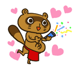 FUNDOSHI**Raccoon sticker #2265149