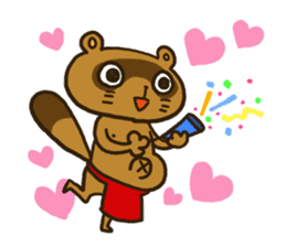 FUNDOSHI**Raccoon sticker #2265149