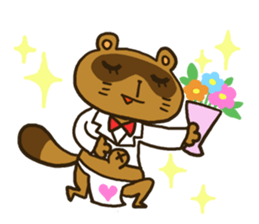 FUNDOSHI**Raccoon sticker #2265151