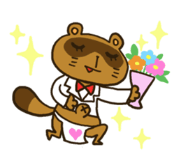 FUNDOSHI**Raccoon sticker #2265151
