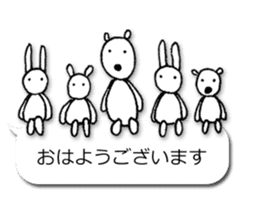 Animals forming a line sticker #2265192