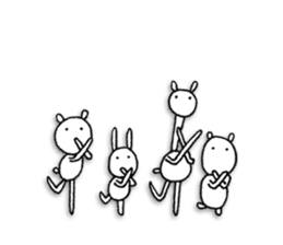 Animals forming a line sticker #2265194