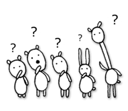 Animals forming a line sticker #2265195