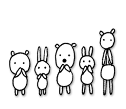 Animals forming a line sticker #2265196