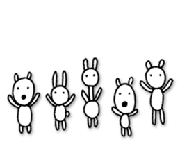 Animals forming a line sticker #2265201