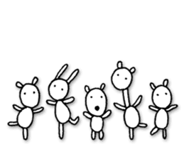 Animals forming a line sticker #2265202