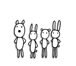 Animals forming a line sticker #2265204