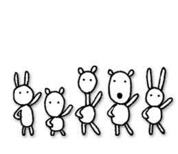 Animals forming a line sticker #2265205