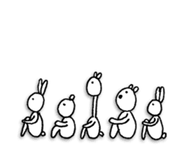 Animals forming a line sticker #2265208