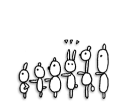 Animals forming a line sticker #2265209
