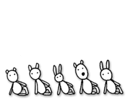 Animals forming a line sticker #2265212