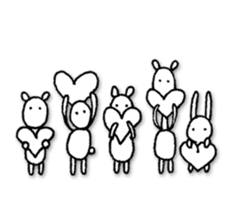 Animals forming a line sticker #2265216