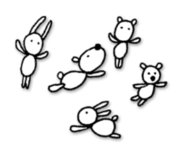 Animals forming a line sticker #2265220