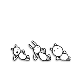 Animals forming a line sticker #2265223