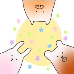 The conversation sticker by an animal