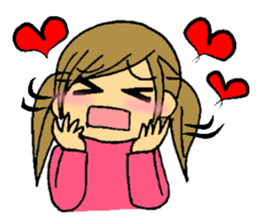 Inside of a girl's heart sticker #2267136