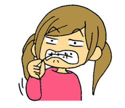 Inside of a girl's heart sticker #2267139