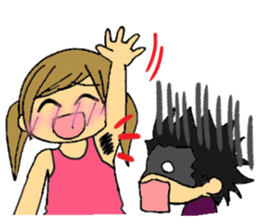 Inside of a girl's heart sticker #2267145