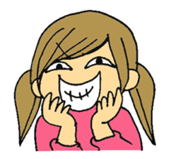 Inside of a girl's heart sticker #2267155