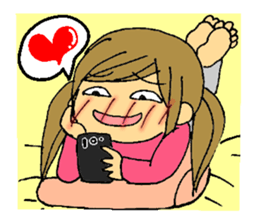 Inside of a girl's heart sticker #2267156