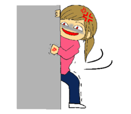 Inside of a girl's heart sticker #2267162