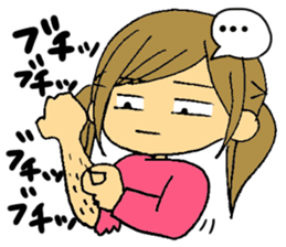 Inside of a girl's heart sticker #2267166