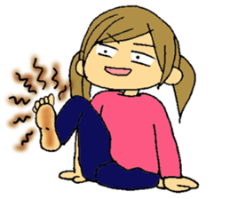 Inside of a girl's heart sticker #2267171