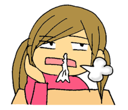 Inside of a girl's heart sticker #2267174