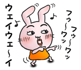 Daily life of funny rabbit 2 sticker #2267177
