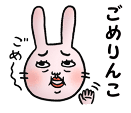 Daily life of funny rabbit 2 sticker #2267185