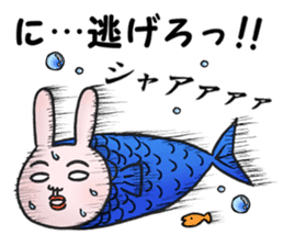 Daily life of funny rabbit 2 sticker #2267191