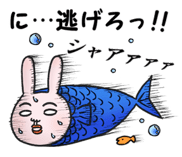 Daily life of funny rabbit 2 sticker #2267191