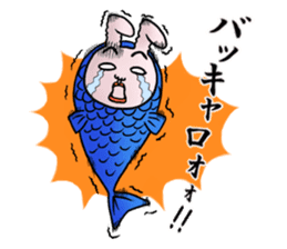 Daily life of funny rabbit 2 sticker #2267195