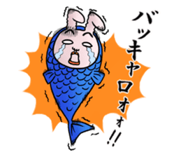 Daily life of funny rabbit 2 sticker #2267195