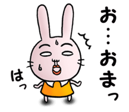 Daily life of funny rabbit 2 sticker #2267201
